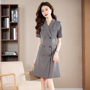 业西装连衣院女时尚职气质女神范AL712602通勤售楼部工作服美裙容