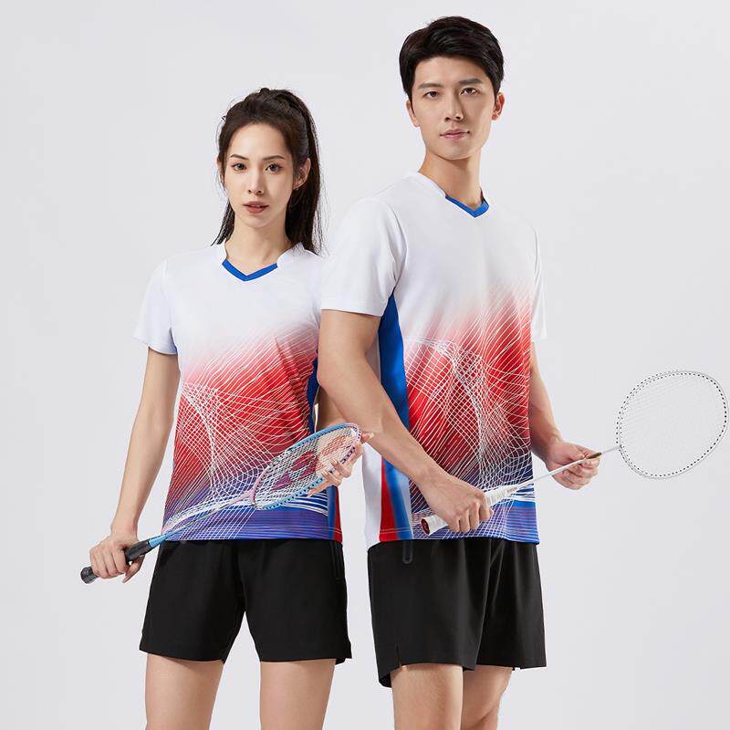 球G517+GA0女款男专业速干透气短袖球衣比赛网羽球服套装乒毛乓球