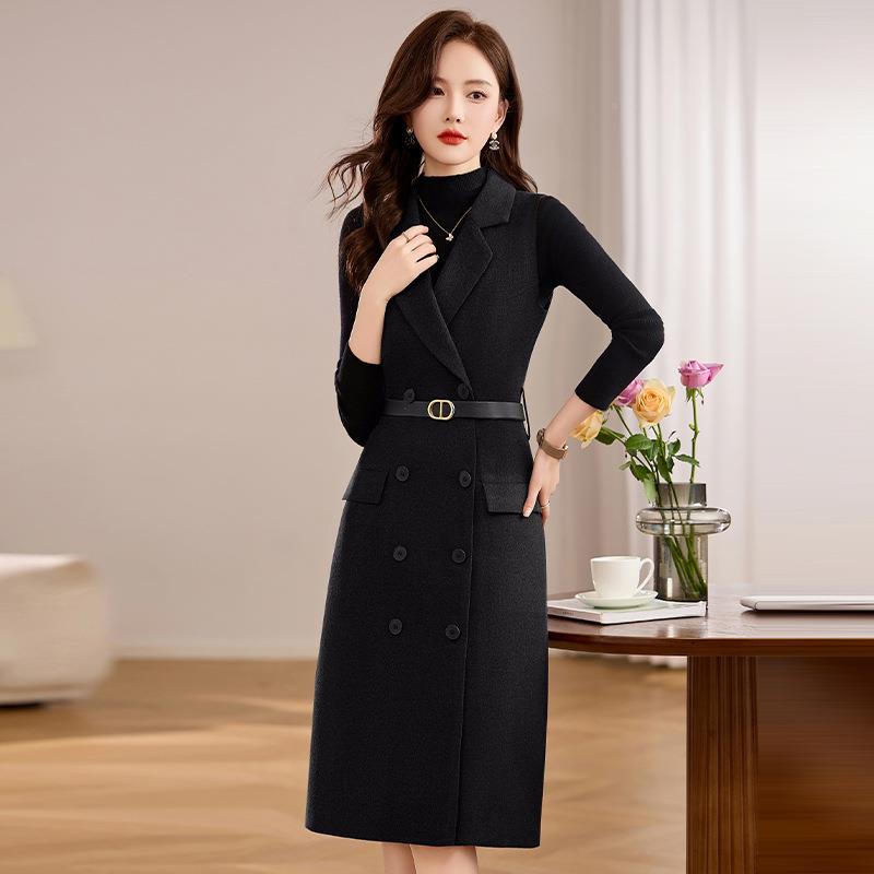 小香风马连衣裙女新款春秋气高级感小甲个子ZXIN20X流今年行质两