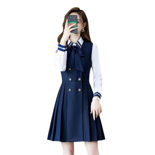 秋冬幼幼儿园教师园AL732130服工作服学院职业装连衣裙套装风师行