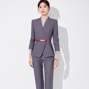 正优雅的女式燕ALGJZ160尾商服，半裙套装女，务办公装，长裤两件