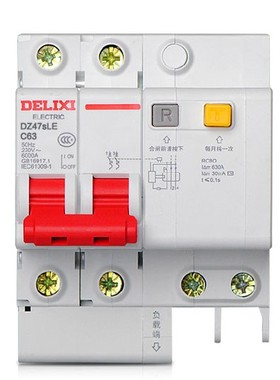 德力西 漏电保护断路器 漏保 DZ47SLE-2P 10A 16A 20A 32A 63A