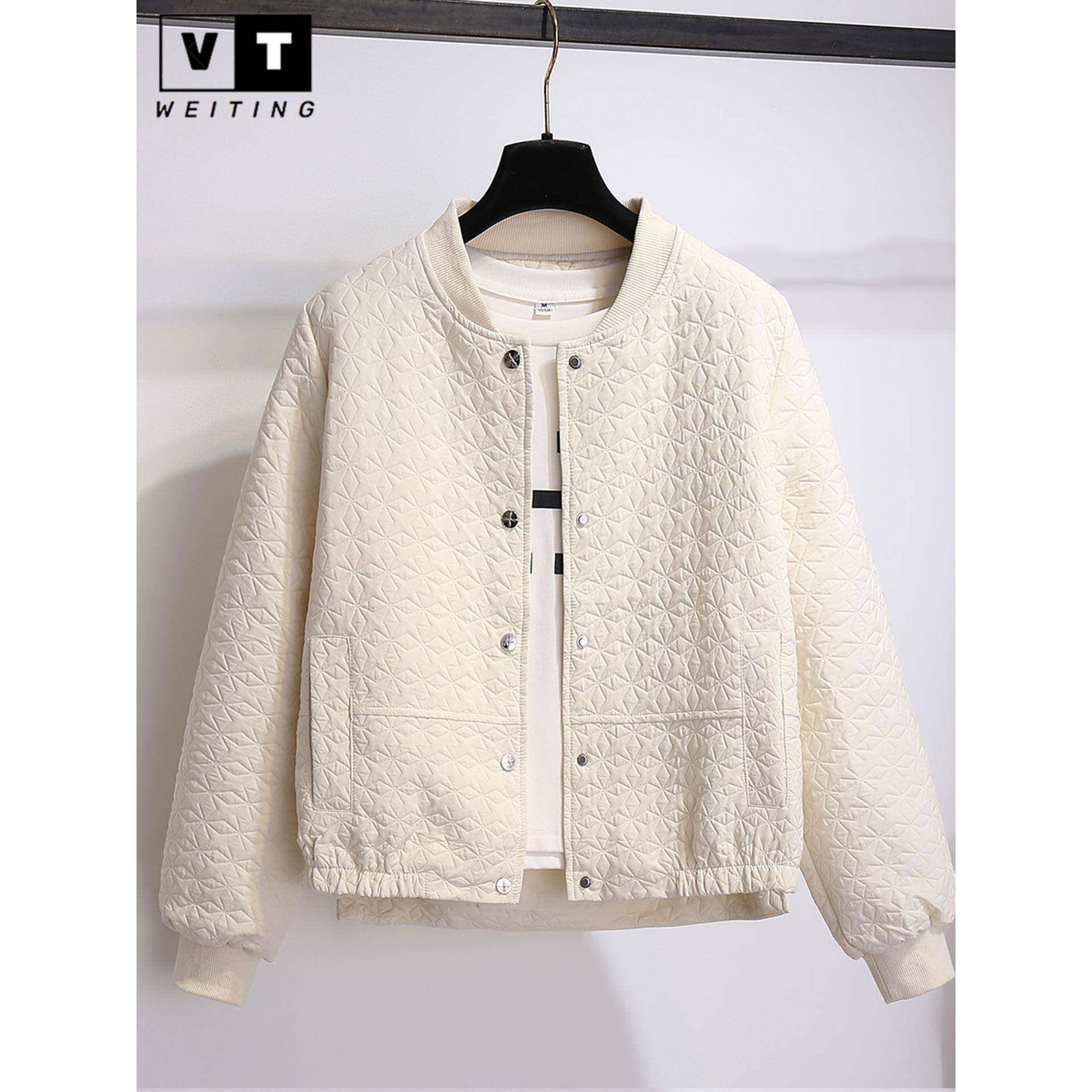 WEI TING小香风棒球服外套女士2025春秋季新款宽松休闲上衣夹克女