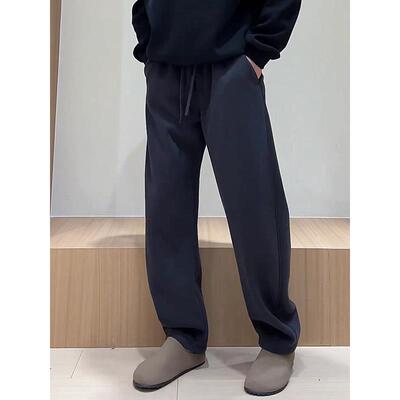 Home Daily~弯刀休闲裤男春秋简约潮流宽松百搭香蕉裤男士卫裤潮