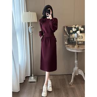 欧洲站休闲时尚套装裙女2025春秋冬新款高级感卫衣半身裙子两件套