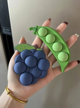 Cute Creative Grape Peas Fridge Magnet Acrylic Suction Refri