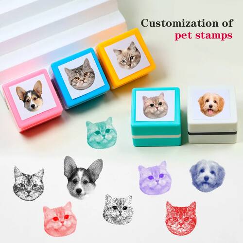 Custom-Made Pet Portrait Stamp DIY For Dog Figure Seal Perso