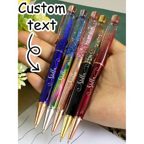 Text Quicksand Ballpoint Pen,Personalized Teacher Pens,Custo