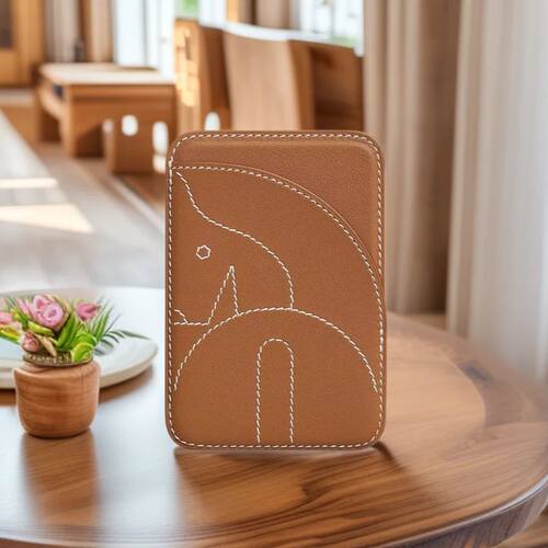 Handmade Short Multi-Card Slot Women's Leather Business Card