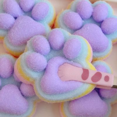 Relieves Stress Anxiety By Squeezing Soft Rainbow Cat Paws C