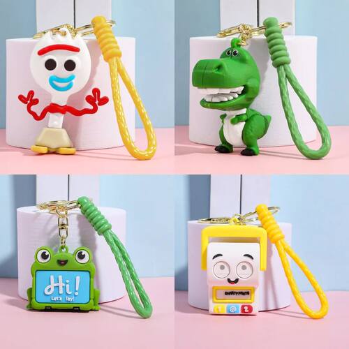 Toy Story Figure Keyring Woody Buzz Alien Smarty Pants Car K