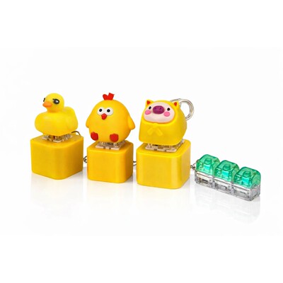 Lovely AnimalKeyboard Fidget Toys Crystal Keycap Stress Reli