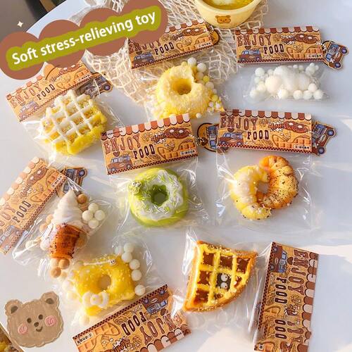 Food squeezing toys, soft and sticky with slow rebound, sque
