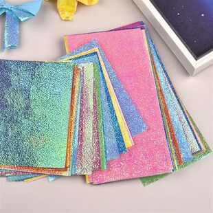 50pcs 10colour Square Origami Paper Single-Sided Pearl Paper