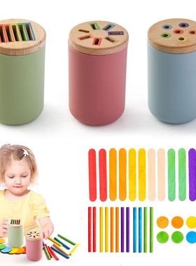 Montessori Silicone Toys Color Sorting Fine Motor Toys Shape