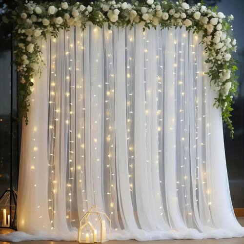 3*3m Tulle Backdrop Curta, Optional Curta Light, Decoration