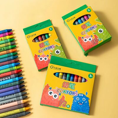 8/12/24Pcs Children's Art Painting Colored Crayons, Oil Past