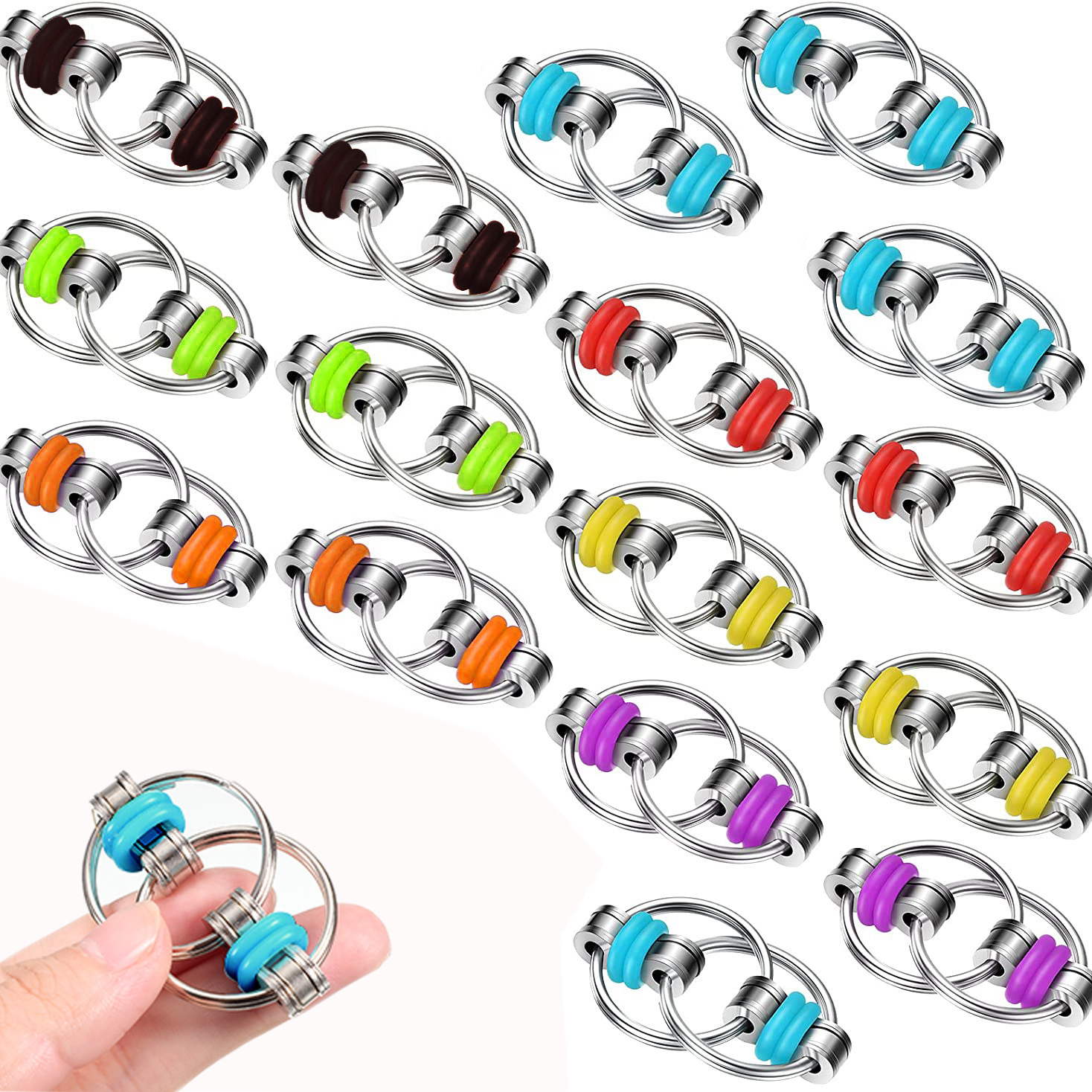 Fidget Cube Adult Vent Bicycle Chain Toy Decompression Metal