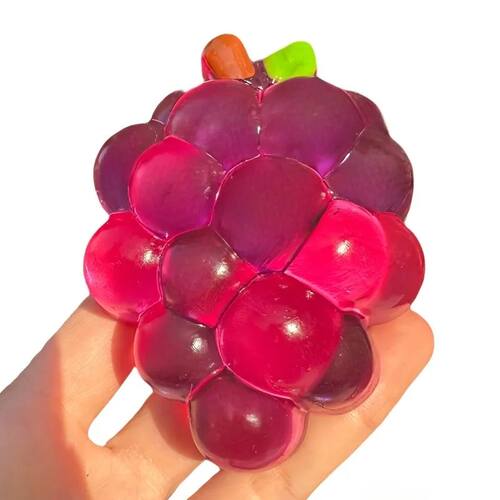Cozy Squishy Handmade Grape Squeeze Toy Simulated Fruit Stre