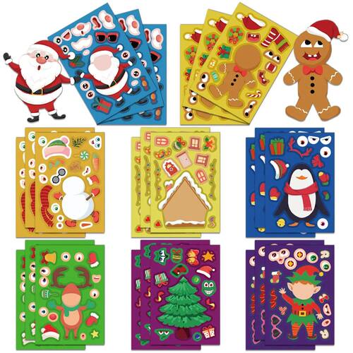 8/16PCS Creative Christmas Collage Decoration Collage Phone