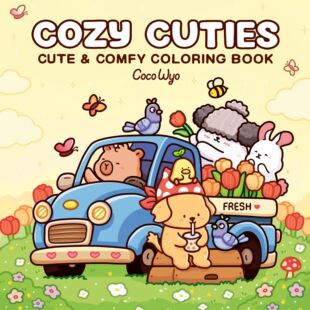 Bview Art Cozy Cuties: Coloring Book for Adults and Kids (Co