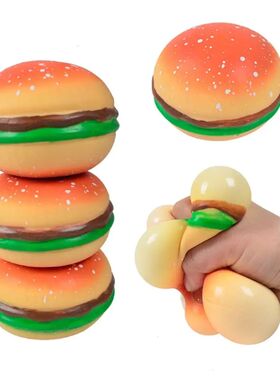 Squishy Hamburger Stress Ball Autism Sensory Toy Stress & An