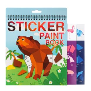 1PCS Sticker Book Crafts for Kids Ages 4-8, Sticker by Numbe