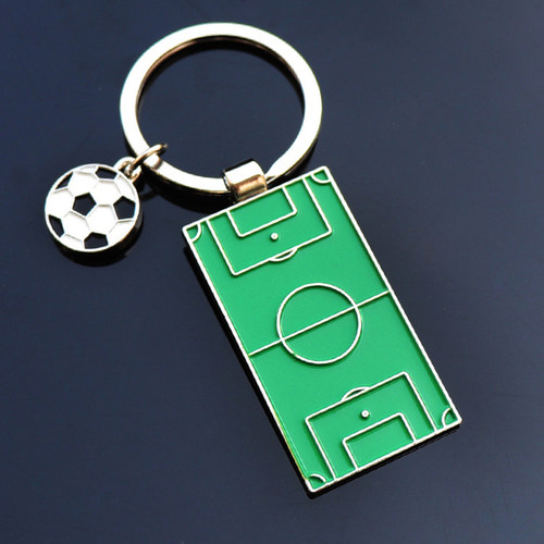 Mini Football Basketball Court Keychain For Men Women Soccer