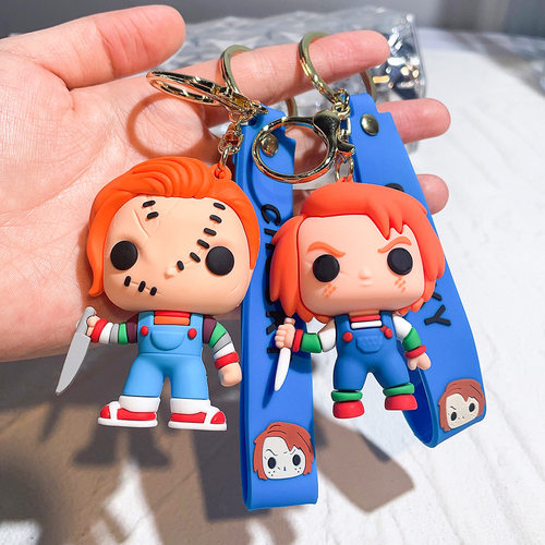 Horror Movie Keychain Cartoon Chucky Doll Pendant Key Chain