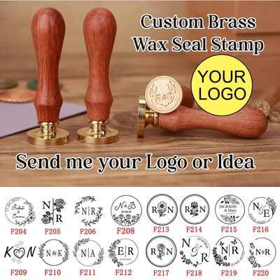 Wax Seal Stamp and Wooden Handle set, For Wedding Invitation