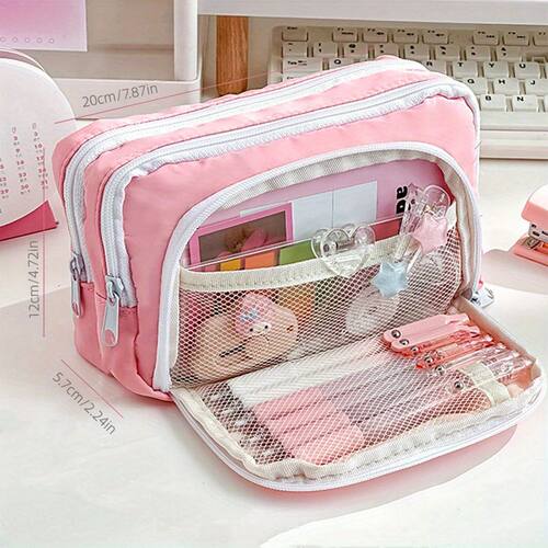 Multi Layer Pencil Case Large Capacity Kawaii  Pen Box Cute