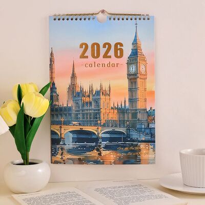 2026 Wall Calendar A4 Monthly Planning Calendar Vintage Attr