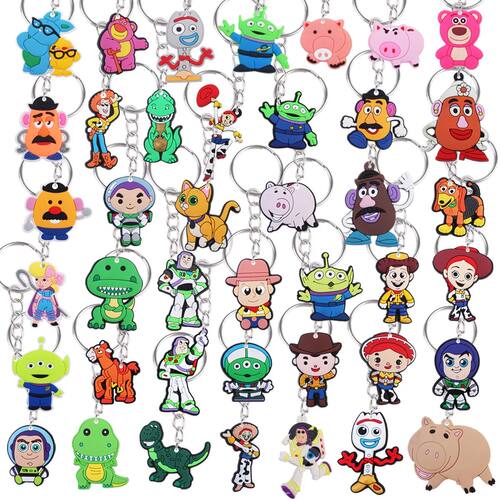 10pcs random Toy Story Keychian Anime Forky Pendant Keychain