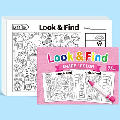 Look and Find Games Interactive Activity Drawing Book Colori