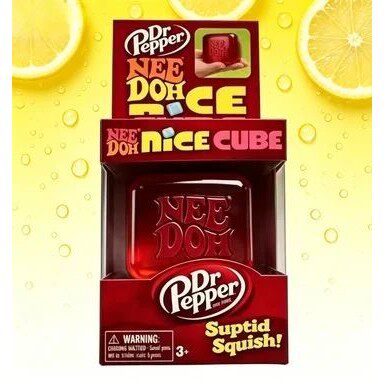 schylling NeeDoh Dr Pepper Squishy Toy Stress Relief Soft Sq