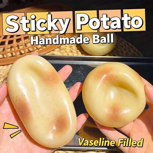 Squishy Potato Stress Ball Squeeze Toy Vaseline Plasticity N