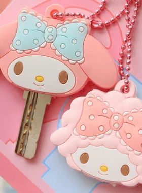 Sanrio Kawaii My Melody HelloKitty Silicone Key Case Keychai