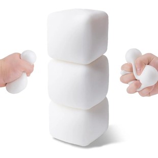 1/5/10PCS Kawaii Tofu Stress Balls Sensory Toys Stress Relie