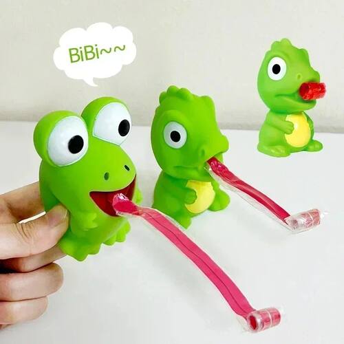 Creative Fidget Decompression Pinch Toy Frog Dinosaur Sticki
