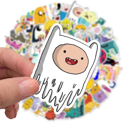 100Pcs Adventure Time Stickers Cartoon Animation Luggage Sco