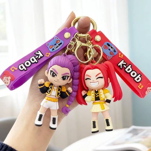 Kpop Huntrrixxx PVC Keycha Rumi Zoey Mira Anime Character Ke