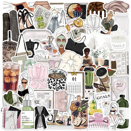 10/50pcs Clean Girl INS Aesthetics Art Graffiti Stickers Pho