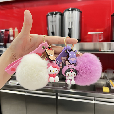 Cute Sanrio Keychain Kawaii Cartoon My Melody Kuromi