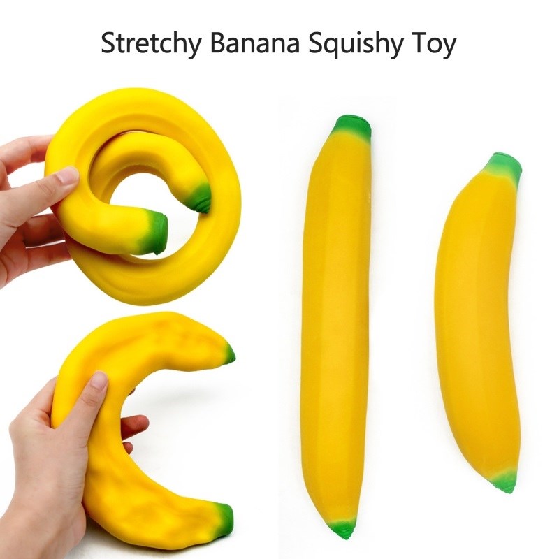 Stretchy Banana and Carrot Stress-Relief Toys Fidget Toys