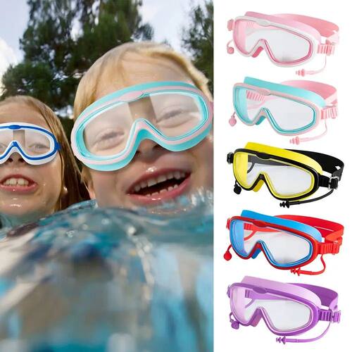 Big Frame Swim Goggles Anti-Fog Wide View Scuba Diving Swimm