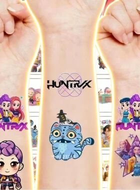 2026 Hot 20/25pcs/set Cartoon Kpop Demon Hunters Temporary T