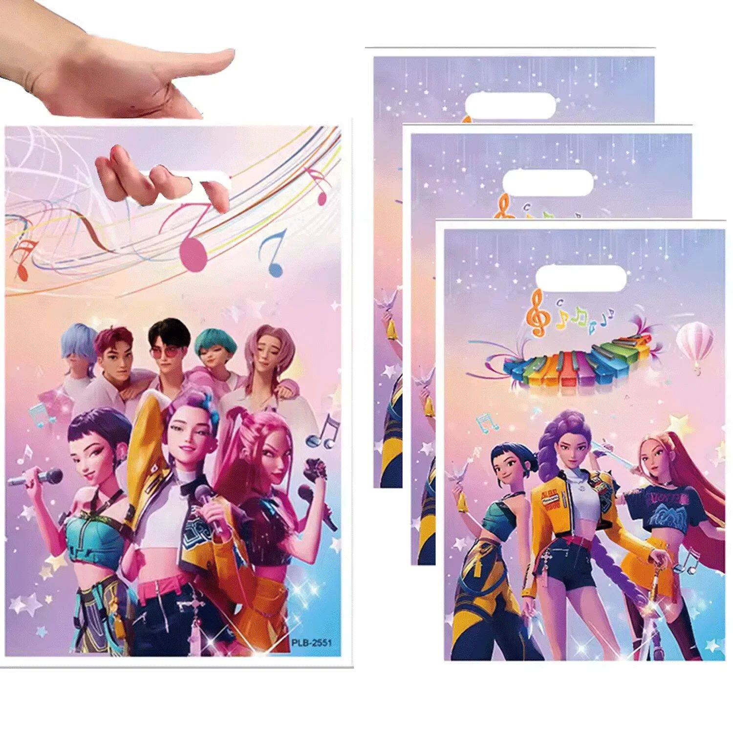 10/30Pcs Kpop Demon Hunters Gifts Bags Disposable Candy Bag