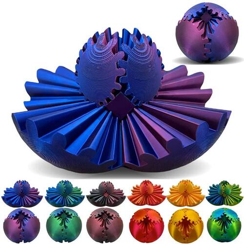 3D Printed Gear Ball Spin Ball Decompression Gear Ball Finge