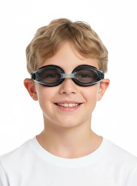 Kids Myopia Swimming Goggles for Boys Girls Ages 4-14 (Appro
