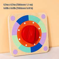 Baby Magnetic Sensory Busy Board Montessori Wooden Toy Simul thumbnail 3